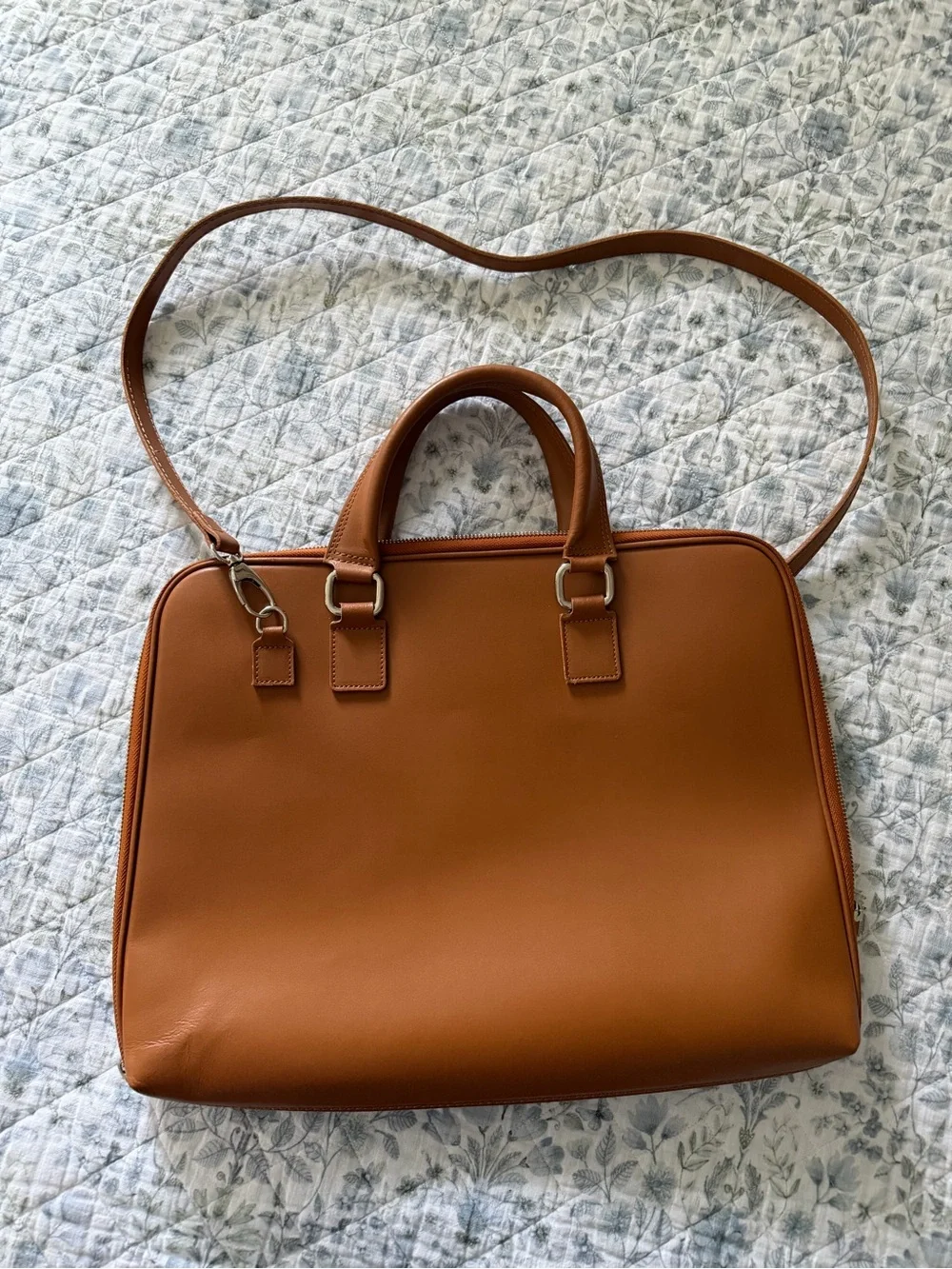 Persaman New York Italian leather Computer bag- B